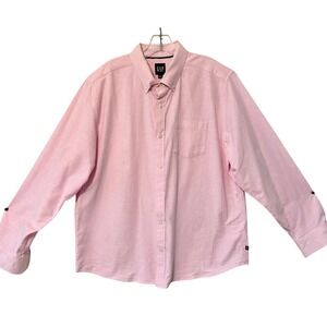 GAP Men's Pink‎ Oxford Button Down Shirt Long Sleeve XL Casual Dress Shirt